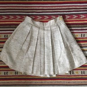 Anthropologie gold skirt